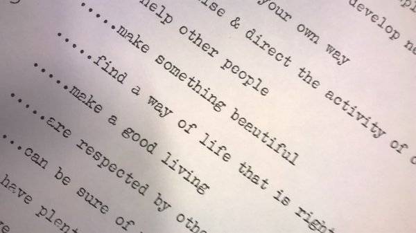 'What do you want from work?'