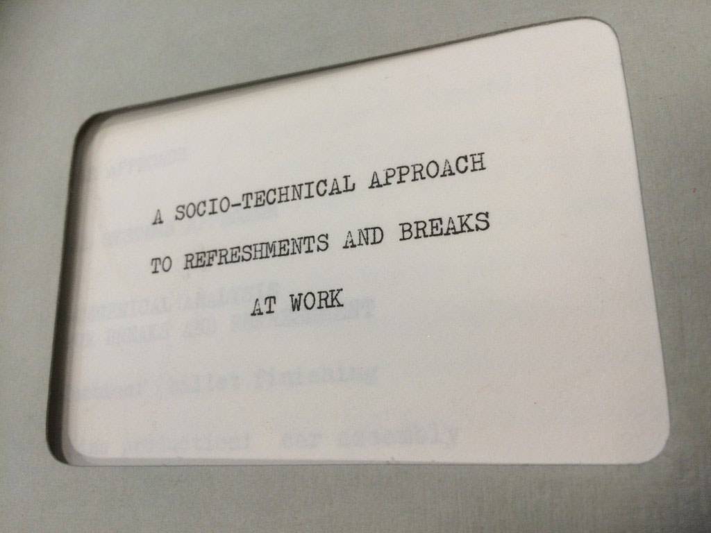 socio-technical-approach-to-refreshments-and-breaks-at-work